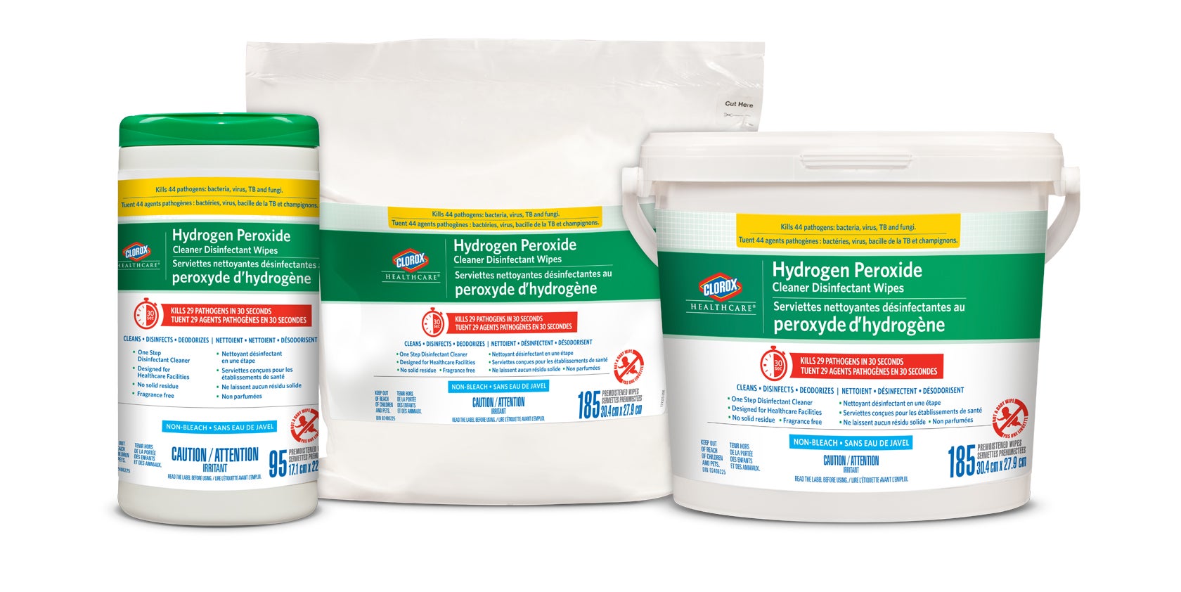 Clorox Healthcare® Hydrogen Peroxide Cleaner Disinfectant Wipe Products